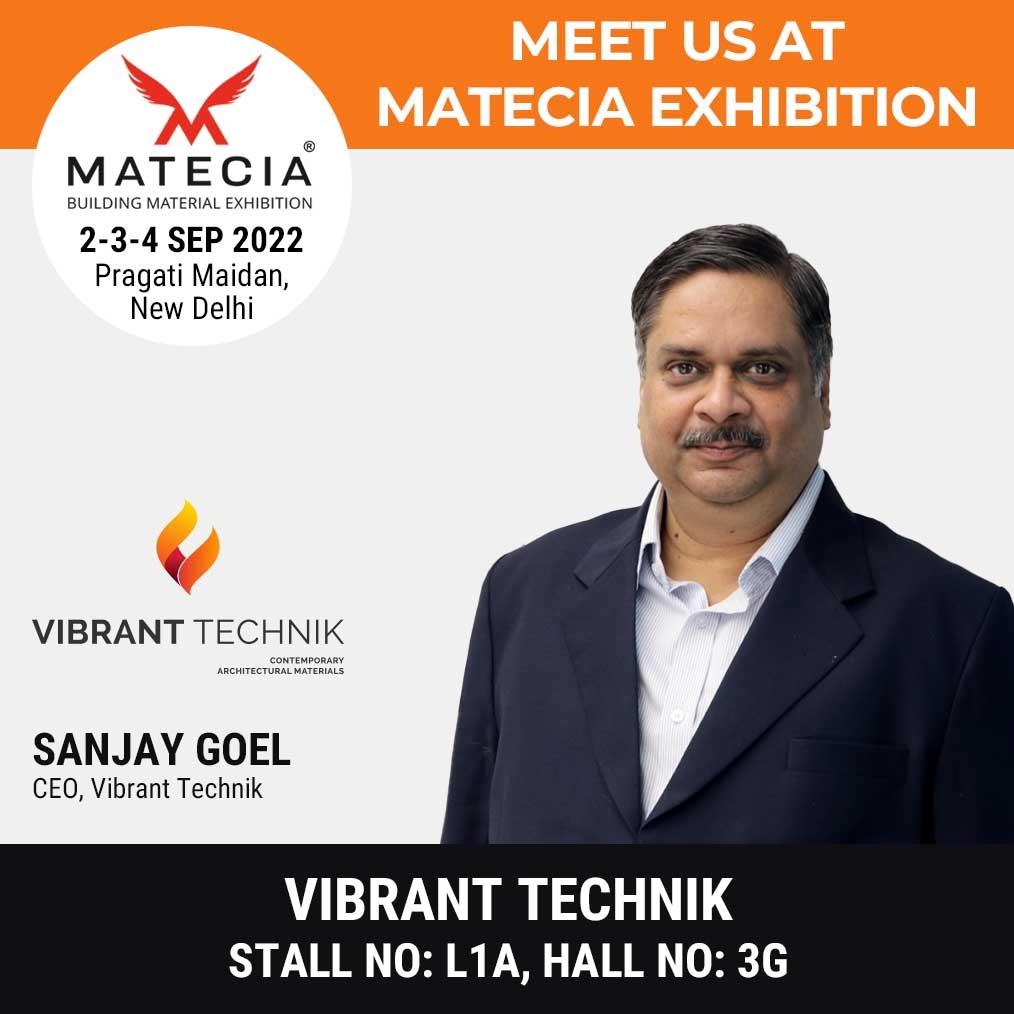 Meet Us at MATECIA Exhibition – Vibrant Technik, Stall No: L1a, Hall No: 3G