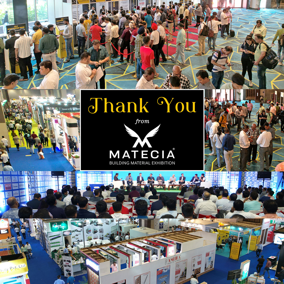 प्रगति मैदान दिल्ली में आयोजित MATECIA BUILDING MATERIAL EXHIBITION को हैवी फुटफॉल के साथ मिली बड़ी सफलता