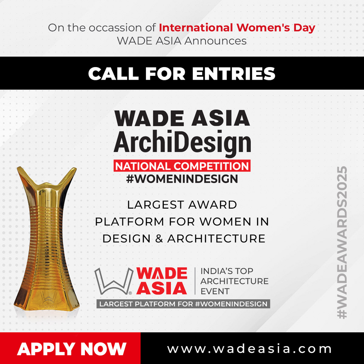 Call for Entries: WADE ArchiDesign Competition 2025!